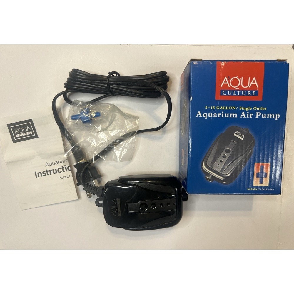 Aqua Culture 5 to 15 Gallon Single Outlet Aquarium Air Pump - Picture 3 of 5